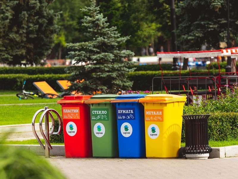 Umweltschutz Recycling Mülltrennung Campingpark Erfurt Thueringen